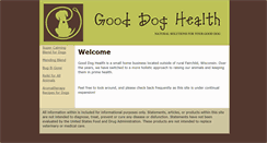 Desktop Screenshot of gooddoghealth.com
