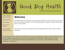 Tablet Screenshot of gooddoghealth.com
